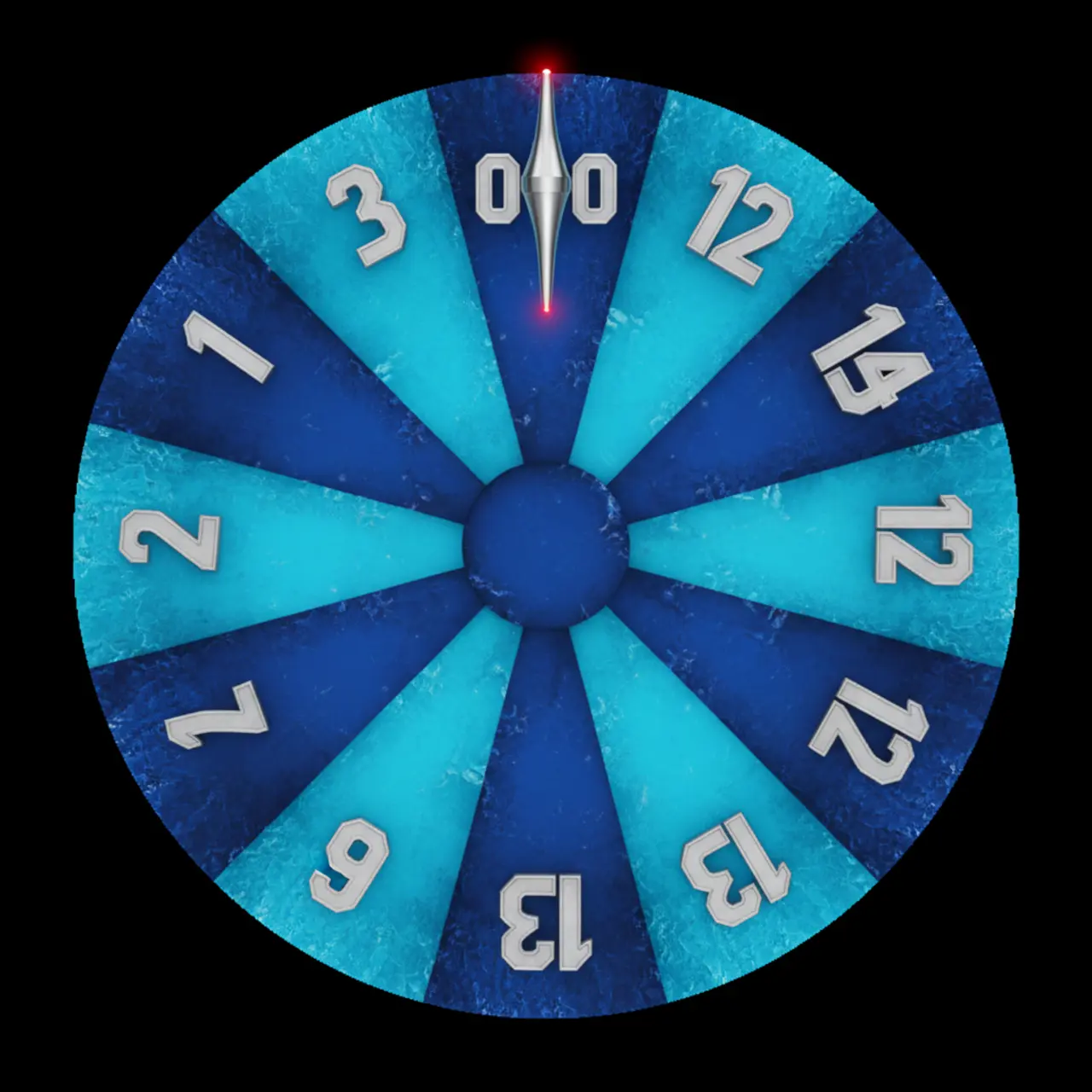 12-segment lunar roulette wheel