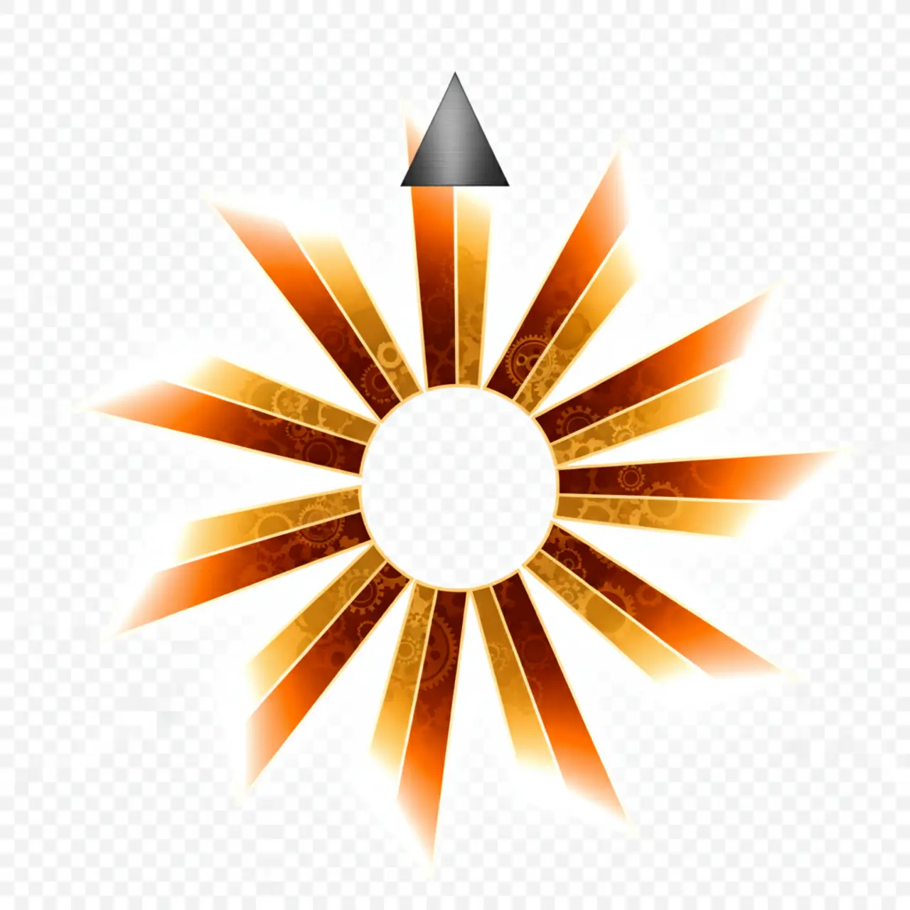 8-segment solar energy wheel